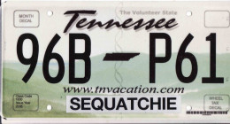 Plaque D' Immatriculation USA - State Tennessee, USA License Plate - State Tennessee, 30,5 X 15cm, Fine Condition - Number Plates