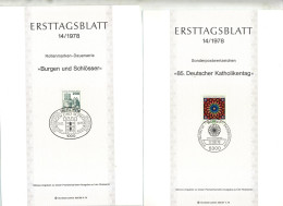 Lot 5 Feuillet Fdc 1978 à Voir - Sonstige & Ohne Zuordnung