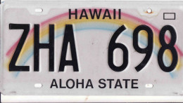 Plaque D' Immatriculation USA - State Hawaii, USA License Plate - State Hawaii, 30,5 X 15cm, Fine Condition - Number Plates