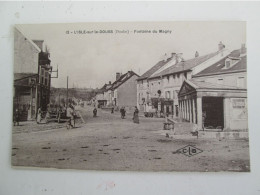 ISLE SUR LE DOUBS  Fontaine Du Magny , Quincaillerie , Magasin Cycles Peugeot , Animé - Isle Sur Le Doubs