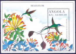 Angola 1998 MNH MS, Racquet-tail Hummingbird Birds - Colibris