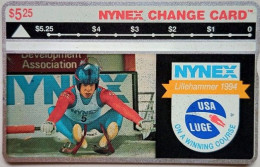 USA NYNEX $5.25  MINT Landis And Gyr " Lillehammer Olympic Luge " 401A - [1] Hologramkaarten