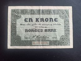 Norvège Billet 1 Krone 1917 - Norvegia