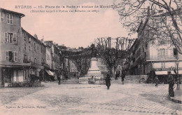 Hyeres  -  Place De La Rade Et Statue Massillon  - CPA °J - Hyeres