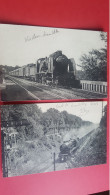 2 Cartes, Trains En Foret De Chantilly , Viaduc - Eisenbahnen