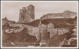 The Castle And Walls, Scarborough, Yorkshire, C.1940s - HO Taylor Postcard - Scarborough