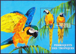 Congo 2000 MNH MS, Macaw Parrots Birds - Perroquets & Tropicaux