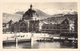 SUISSE - LUZERN - Bahnhof  - Carte Postale Ancienne - Lucerna