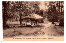 109 - THEUX - Pensionnat Des Filles De La Croix - Un Coin Du Parc - Le Carrousel *Henri Georges, éditeur, Bruxelles* - Theux