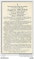 HERBEUMONT ..-- Mme Eugénie DELEAU , épouse De Mr Désiré PONCIN , Née En 1894 , Décédée En 1946 à CHASSEPIERRE . - Herbeumont