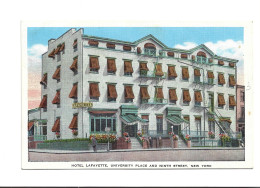 CPA  NEW YORK, HOTEL LAFAYETTE, UNIVERSITY PLACE AND NINTH STREET - Wirtschaften, Hotels & Restaurants