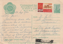 Russia 1960 Card Mailed To USA - Brieven En Documenten