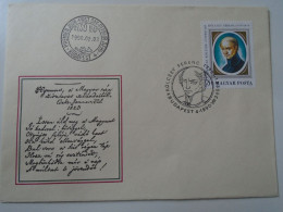 ZA443.41  Hungary  - FDC  Cover -  1990  Kölcsey  - Mi 4098 - Storia Postale