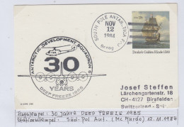 USA Antarctic Development - VXE-6  30Y Deep Freeze 1985 Ca South Pole NOV 12 1984 (BS154A) - Polar Flights