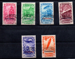 Andorra Española Nº 7/12. Año 1943 - Used Stamps