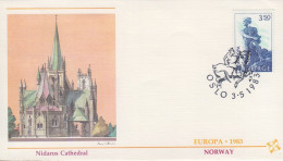 Enveloppe  FDC   1er  Jour    NORVEGE     EUROPA    1983 - 1983