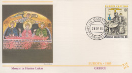 Enveloppe  FDC   1er  Jour    GRECE     EUROPA    1983 - 1983