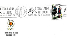 SPAGNA ESPANA - 1975 BARCELONA I Coppa Latina JUDO Su Busta Speciale - 8673 - Judo