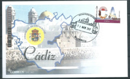 ESPAGNE SPANIEN SPAIN ESPAÑA 2017 12 MONTHS 12 STAMPS 112 MESES 12 SELLOS:CÁDIZ FDC ED 5104 YT 4834 MI 5129 SC 4164 - Briefe U. Dokumente