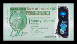 Irlanda Del Norte Northern Ireland 20 Pounds Bank Of Ireland 2017 Pick 92 Polymer Sc Unc - 20 Pounds