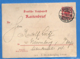 Allemagne Reich 1897 Carte Postale De Frankfurt (G18573) - Storia Postale