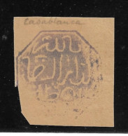 Cachet MAGZEN CASABLANCA N°3 - Octogonal Violet S/Fragment - 1892 - TTB - Lokalausgaben