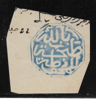 Cachet MAGZEN TANGER N°23a - Octogonal Bleu S/Fragment - 1892 - TTB - Poste Locali