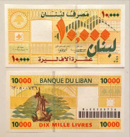 Lebanon 10,000 10000 Livres 2008 Prefix BX Replacement UNC - Liban