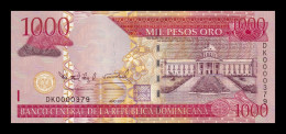 República Dominicana 1000 Pesos Oro 2010 Pick 180c Low Serial 379 Sc Unc - Dominicana