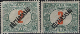 702124 HINGED HUNGRIA 1919 SELLOS DE TASAS - Nuevos