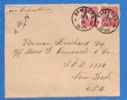 Allemagne Reich 1886 Lettre De Hamburg (G18609) - Covers & Documents