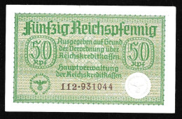 50 Reichspfennig Circulated In Greece During WW II UNC! - Autres & Non Classés