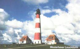Germany:Used Phonecard, T, 12 DEM, Westerhever Lighthouse, 1998 - P & PD-Series: Schalterkarten Der Dt. Telekom
