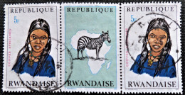 Rwanda 1971 African Headdresses   Stampworld N°  442 - Usados