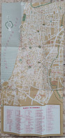 Tel Aviv Map 26x54cm / 10x21.5in - Discount Bank Advertisement - Israel - Autres & Non Classés