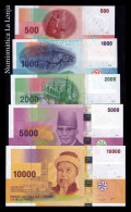 Comores Comoros Set 500 1000 2000 5000 10000 Francs 2005-2006 (2020) Pick 15c-19c Sc Unc - Comoros