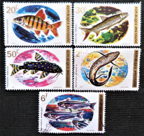 Rwanda 1973 Fish   Stampworld N° 576 à 578_580_581 - Usados