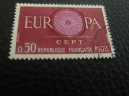 Europa - 50c.- Yt 1267 - Carmin Et Lilas - Oblitéré - Année 1960 - - 1960