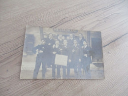 Carte Photo Ain à Confirmer Ou Isère Conscrits De La Classe 1909 Devant Restaurant - Sin Clasificación