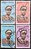 Rwanda 1974 President Juvenal Habyarimana   Stampworld N°  619 à 622 - Oblitérés