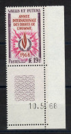 Wallis & Futuna - YV 173 N** MNH Luxe Petit Coin Daté , Droits De L'homme - Unused Stamps
