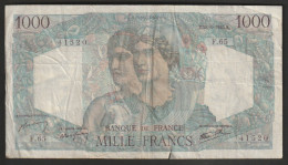 France - 1000 Francs - Minerve Et Hercule Du 28-6-1945 - N° 41520 -  F.65 - 1 000 F 1945-1950 ''Minerve Et Hercule''