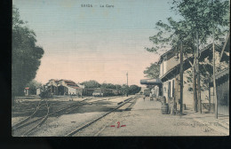 Algerie ---  Saida --- La Gare -- ( Carte Toilee ) - Saida