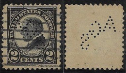 USA 1917/1940 Stamp With Perfin AGS By A. G. Schwab And Son From Cincinnati Lochung Perfore - Zähnungen (Perfins)