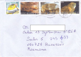 TRAIN, MINERALS, FINE STAMPS ON COVER, 2021, BELGIUM - Storia Postale