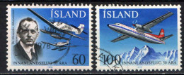 ISLANDA - 1978 - 50° ANNIVERSARIO DEL SERVIZIO AEREO IN ISLANDA - USATI - Used Stamps