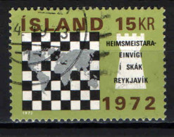 ISLANDA - 1972 - CAMPIONATO MONDIALE DI SCACCHI A REYKJAVIK - USATO - Used Stamps