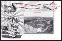 1903 Offizielle Postkarte Schweizer Ausstellung Für Landwirtschaft, Forstwirtschaft Und Gartenbau. Sonderstempel. - Other & Unclassified