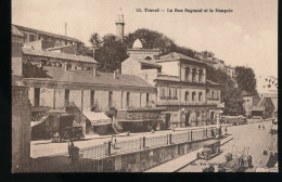 Algerie ---  Tiaret --- La Rue Bugeaud Et La Mosquee - Tiaret