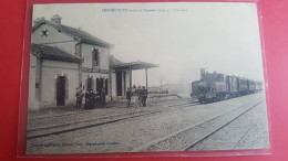 Bernecourt, La Gare Avec Train - Autres & Non Classés